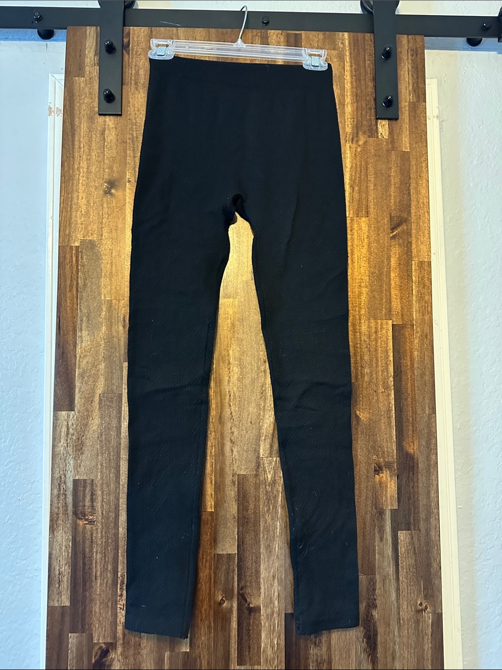 Warm & cozy No Boundaries Black Ribbed Leggings - Slim Fit